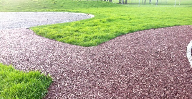 Rubber Shred Pathways in Merthyr Tydfil