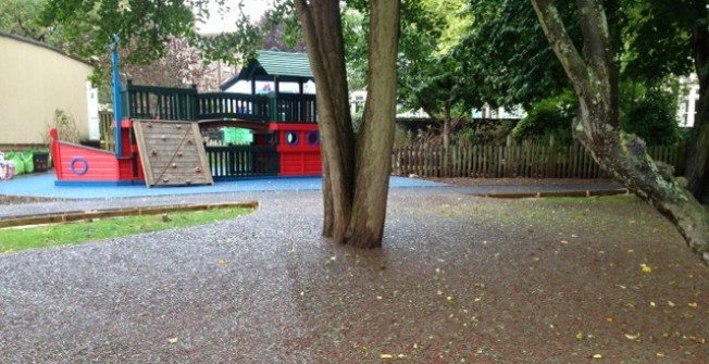 Rubber Bark Surface Repairs in Abbey Wood